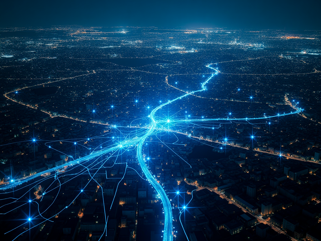 Ciudad con conectividad de alta velocidad
